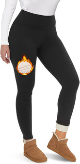 "Fleece-Lined High-Waist Thermal Leggings - Soft, Warm, and Perfect for Winter!"