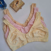 Front open Button Bra with soft And Flexible Stuff ( Pack Of 3 )