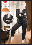Two Hearts 2 piece silk TROZER Shirt Front lace